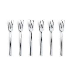 Excellent Houseware Gebaksvorkjes - 6 Stuks - RVS