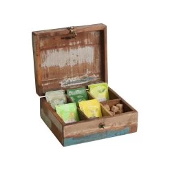 Raw Materials Scrapwood Theedoos – 6 Vakken – Gerecycled Hout -Kook Verkoop 1200x1200 1621