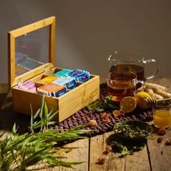 Bambuswald© Houten Theedoos Met 6 Vakken Gemaakt Van 100% Duurzame Bamboe 25 Bambuswald© Houten Theedoos Met 6 Vakken Gemaakt Van 100% Duurzame Bamboe -Kook Verkoop 1200x1200 1638