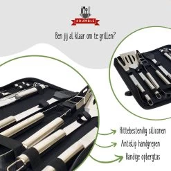 Krumble 18-delige Barbecue Set / Roestvrijstalen BBQ Set Van 18 / Inclusief Handige Opbergtas - RVS -Kook Verkoop 1200x1200 164