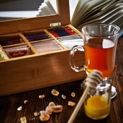 Lumaland Cuisine - Theedoos Van Bamboe - Theebox Met 8 Vakken - Duurzam Decoratief Materiaal - Ca. 28 X 16 X 9 Cm -Kook Verkoop 1200x1200 1643