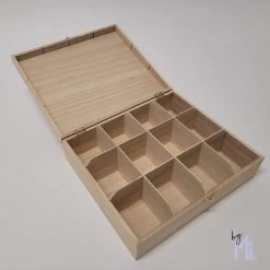 Bymi | Theedoos 12 Vaks | Opdruk But First Tea | Housewarming | Uitzet | Cadeau Voor Haar -Kook Verkoop 1200x1200 1649