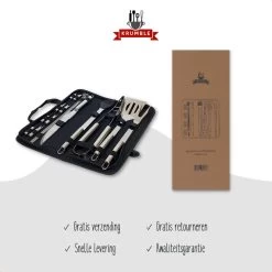 Krumble 18-delige Barbecue Set / Roestvrijstalen BBQ Set Van 18 / Inclusief Handige Opbergtas - RVS -Kook Verkoop 1200x1200 166