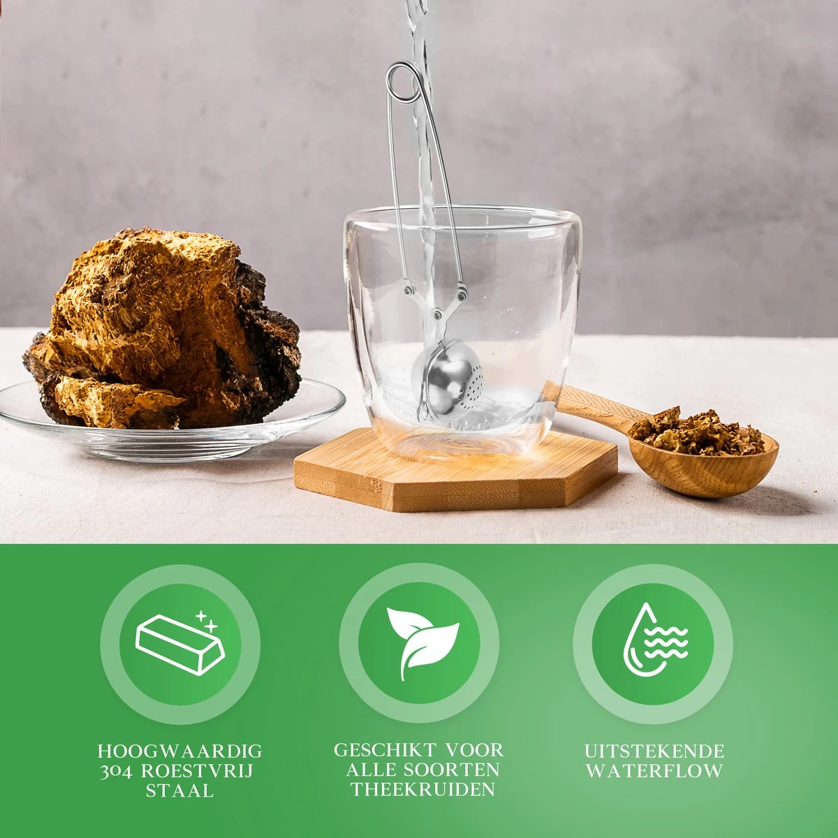 Theezeef Met Handvat Inclusief Lekplaatje - Set Van 3 Stuks - Thee Ei Voor Losse Thee - Theefilter Voor Losse Thee - Thee Infuser 6 Theezeef Met Handvat Inclusief Lekplaatje - Set Van 3 Stuks - Thee Ei Voor Losse Thee - Theefilter Voor Losse Thee - Thee Infuser - Afbeelding 4