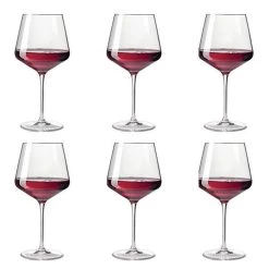 Leonardo Bourgogne Rode Wijnglas Puccini Set Van 6