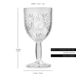 Libbey Wijnglas Atik - 230 Ml / 23 Cl - 6 Stuks - Ster Motief - Vaatwasserbestendig - Hoge Kwaliteit -Kook Verkoop 1200x1200 1802