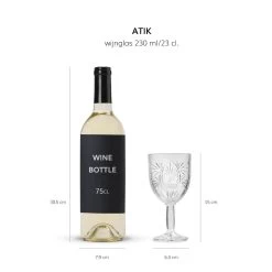 Libbey Wijnglas Atik - 230 Ml / 23 Cl - 6 Stuks - Ster Motief - Vaatwasserbestendig - Hoge Kwaliteit -Kook Verkoop 1200x1200 1803