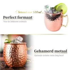 Sybra Moscow Mule Bekers - Cocktail Glazen - Set Van 2 Met RVS Rietjes -Kook Verkoop 1200x1200 1834
