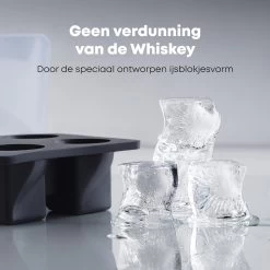 BarDeluxe® Whiskey Glazen - Whiskey Set - 4 Stuks - Whiskeyglazen - Whiskey Cadeauset - Handgemaakt - 100% Kristal - Whiskey Gift Set - Inclusief Unieke IJsblokjesvorm & Luxe Bewaardoos -Kook Verkoop 1200x1200 1878