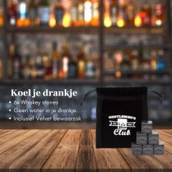Whiskey Set - Incl. 2 Whiskey Glazen, 6 Whiskey Stones, 2 Onderzetters, Fluwelen Opbergzak, Opbergbox - Whisky Geschenkdoos - Glas - Herbruikbare IJsblokjes - Whiskey Stenen Voor Glazen - Peaky Blinders - Cadeau Voor Man & Vrouw -Kook Verkoop 1200x1200 1905