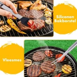 BBQ Accesoires Set Gereedschap Tang Borstel Barbecue Kookgerei - 10 Delig 15 BBQ Accesoires Set Gereedschap Tang Borstel Barbecue Kookgerei - 10 Delig -Kook Verkoop 1200x1200 192