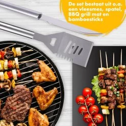 BBQ Accesoires Set Gereedschap Tang Borstel Barbecue Kookgerei - 10 Delig 17 BBQ Accesoires Set Gereedschap Tang Borstel Barbecue Kookgerei - 10 Delig -Kook Verkoop 1200x1200 194