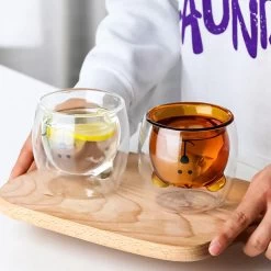 Set Van 2 Beer Design Dubbelwandige Glazen - Dubbelwandige Koffieglazen - Latte Macchiato Koffiemok/Koffiebeker - Double Glass Waterglazen - Theeglazen - Espresso Kopjes - Koffiekop & Koffiemok - Drinkglazen 250ML -Kook Verkoop 1200x1200 1948