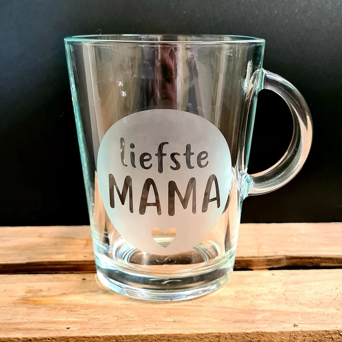 Theeglas Liefste Mama - Moederdag Cadeautje - Glas Cadeau Moeder 4 Theeglas Liefste Mama - Moederdag Cadeautje - Glas Cadeau Moeder - Afbeelding 2