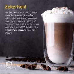 VDN Dubbelwandige Koffieglazen Theeglazen - 300 ML Mokken - Set Van 4 Handgeblazen Cappuccino Latte Macchiato Glazen Dubbelwandig -Kook Verkoop 1200x1200 1989