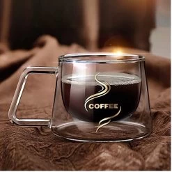 Dubbel Glas Koffie/thee Kop - 150ML - Geïsoleerde Koffie/thee Kop - Dubbel Glas - Koffie Kopjes - Koffie Kop - Dubbel Wandig Glas - Glazen Beker - Glazen Kopjes - Glazen Kop - Koffie Mok - Thee Glas -Kook Verkoop 1200x1200 1994