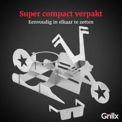 GrillX Beer Can Chicken Houder - Kiphouder Motorcycle - BBQ Accesoires - Bierkip - Barbeque Gereedschap - Chicken Sitter -Kook Verkoop 1200x1200 201