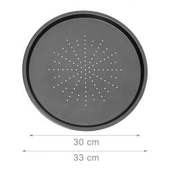 Relaxdays 3 Pizaplaten Met Pizzarek, Pizza Bakplaat Rond 33 Cm, Pizzaplaat 3stuk -Kook Verkoop 1200x1200 210