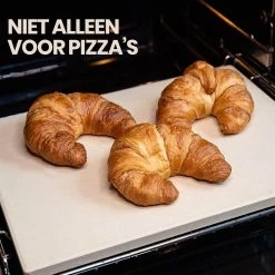Buxibo 2in1 Pizzasteen - Voor BBQ & Oven - Inclusief Serveer Plank - Pizzabord/Pizzaplank - 30.5 X 38.1 X 1.4 Cm -Kook Verkoop 1200x1200 217