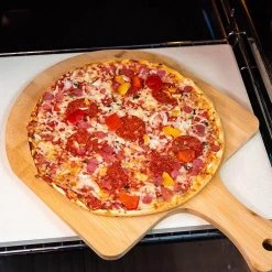 Buxibo 2in1 Pizzasteen - Voor BBQ & Oven - Inclusief Serveer Plank - Pizzabord/Pizzaplank - 30.5 X 38.1 X 1.4 Cm -Kook Verkoop 1200x1200 221