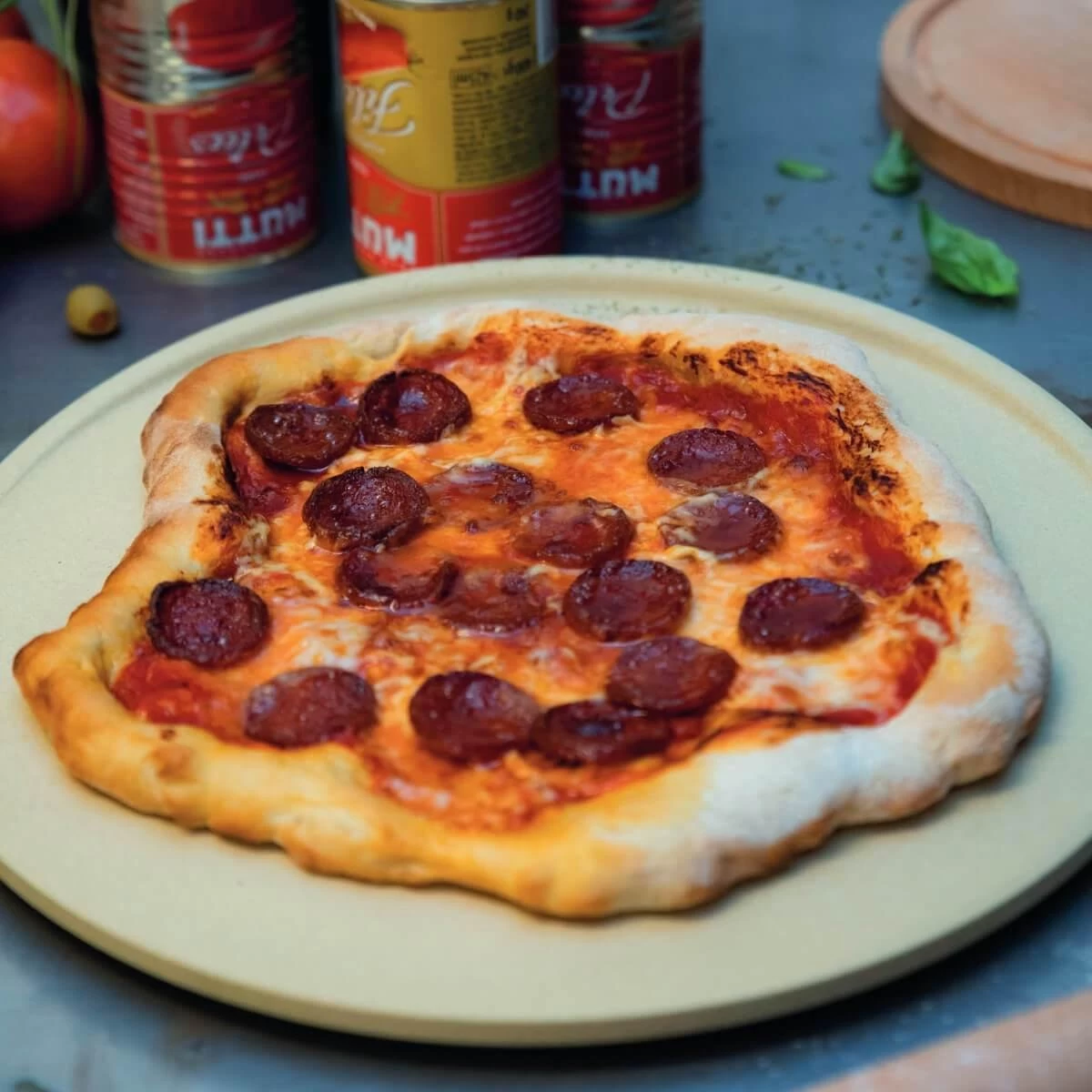 Boska Pizzasteen Deluxe L - Voor Oven & BBQ - Knapperige Pizza's - Ø 35 Cm - BBQ Accessoires 5 Boska Pizzasteen Deluxe L - Voor Oven & BBQ - Knapperige Pizza's - Ø 35 Cm - BBQ Accessoires - Afbeelding 3