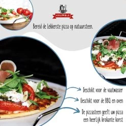 Pizzasteen BBQ & Oven | Pizzaplaat Voor De Lekkerste Bereiding Van Een Pizza Op Jouw Barbecue Of In De Oven | Pizza Stone Rond | Medium (33 Cm) -Kook Verkoop 1200x1200 259