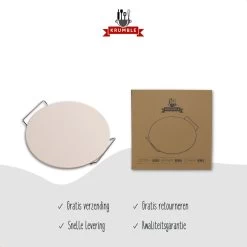 Pizzasteen BBQ & Oven | Pizzaplaat Voor De Lekkerste Bereiding Van Een Pizza Op Jouw Barbecue Of In De Oven | Pizza Stone Rond | Medium (33 Cm) -Kook Verkoop 1200x1200 261