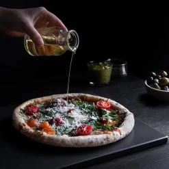 Navaris Pizzasteen XL Voor Oven En Barbecue - Rechthoekige Pizzaplaat 38 X 30 Cm - Inclusief Receptenboek - Keramisch Geglazuurd - Zwart -Kook Verkoop 1200x1200 269