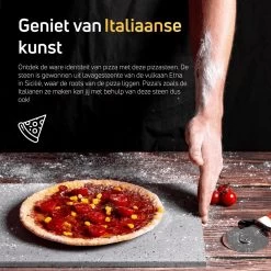 Pizzasteen BBQ Oven - Lava Van Vulkaan Etna - Barbecue Accesoires - Made In Italy - Broodbaksteen - 30x38x1.1 - VDN -Kook Verkoop 1200x1200 280