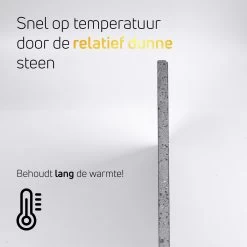 Pizzasteen BBQ Oven - Lava Van Vulkaan Etna - Barbecue Accesoires - Made In Italy - Broodbaksteen - 30x38x1.1 - VDN -Kook Verkoop 1200x1200 284