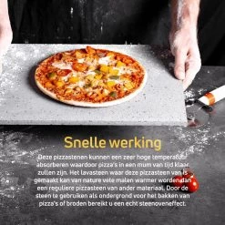 Pizzasteen BBQ Oven - Lava Van Vulkaan Etna - Barbecue Accesoires - Made In Italy - Broodbaksteen - 30x38x1.1 - VDN -Kook Verkoop 1200x1200 286