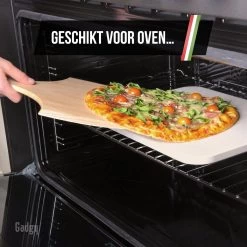 Gadgy Pizzasteen Met Pizzaschep – Cordieriet Voor Knapperige Pizzabodem – Pizzasteen Voor BBQ, Oven Of Kamado - Pizzaspatel - Pizza Set -Kook Verkoop 1200x1200 288