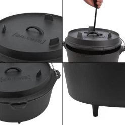 Dutch Oven Enkhuizen Met Deksel Gietijzer Zwart - 4 Varianten -Kook Verkoop 1200x1200 359