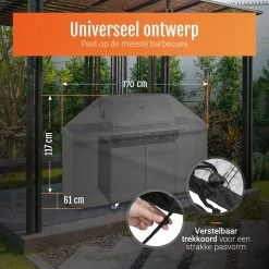 GrillX Barbecue Hoes - 170 X 61 X 117cm - BBQ Hoes Waterdicht - Beschermhoes Inclusief Trekkoord - BBQ Accesoires -Kook Verkoop 1200x1200 369