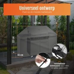 GrillX Barbecue Hoes - 145 X 61 X 117cm - BBQ Hoes Waterdicht - Beschermhoes Inclusief Trekkoord - BBQ Accesoires -Kook Verkoop 1200x1200 373