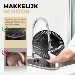 Ozocozy BBQ-ONE Houtskool Tafelbarbecue - Ø30 Cm- Zwart - Incl. Draagtas, Siliconen Bakkwast En RVS-Barbecuetang -Kook Verkoop 1200x1200 458