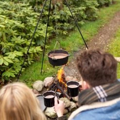 Esschert Design - Driepoot Met Ketting - Haardvuur Accessoires - Staal - Zwart -Kook Verkoop 1200x1200 477