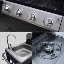 Alice's Garden Gas BBQ D'Artagnan - Zwart - 5 Branders - Buitenkeuken -Kook Verkoop 1200x1200 482