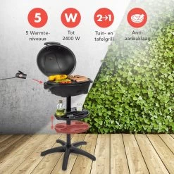 KitchenBrothers Elektrische BBQ - Met Grillplaat - Anti-aanbaklaag - Incl. Plank/Houders - Grilloppervlak 46,5x33,8cm - Tot 300°C - 2400W - Zwart 14 KitchenBrothers Elektrische BBQ - Met Grillplaat - Anti-aanbaklaag - Incl. Plank/Houders - Grilloppervlak 46,5x33,8cm - Tot 300°C - 2400W - Zwart -Kook Verkoop 1200x1200 486