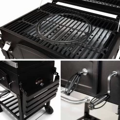 Alice's Garden Houtskool BBQ Bernard - Smoker - Verstelbare Houtskoolbak - Zwart -Kook Verkoop 1200x1200 502