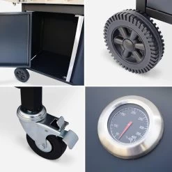 Alice's Garden Gas BBQ Bazin 4 - 5 Branders - Antraciet - Grilloppervlak 64,6x39,3cm -Kook Verkoop 1200x1200 503