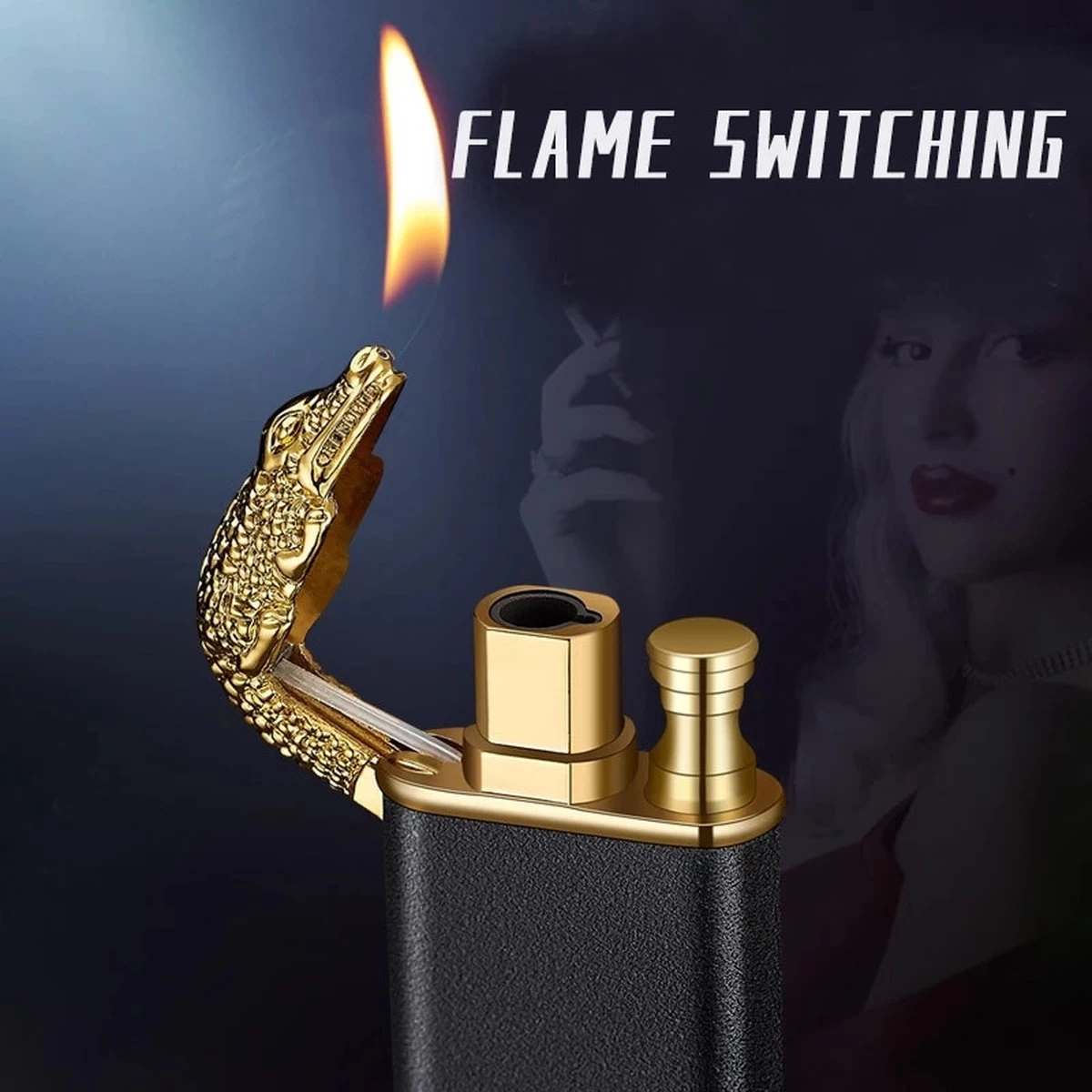 Dragon Lighter - Draak Aansteker - Dual Flame - Vuur Aansteker - Verschillende Vlamgrootte - Hervulbaar - WBV™ 4 Dragon Lighter - Draak Aansteker - Dual Flame - Vuur Aansteker - Verschillende Vlamgrootte - Hervulbaar - WBV™ - Afbeelding 2