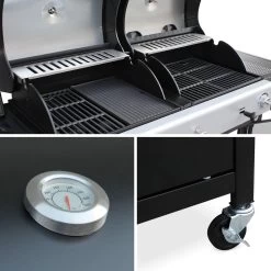 Alice's Garden Houtskool Barbecue - Grilloppervlak (LxB) 41 X 44 Cm - Gas En Houtskool - 3 Branders - Marsac Zwart 8 Alice's Garden Houtskool Barbecue - Grilloppervlak (LxB) 41 X 44 Cm - Gas En Houtskool - 3 Branders - Marsac Zwart -Kook Verkoop 1200x1200 576