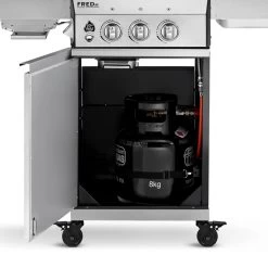 Burnhard Gas BBQ FRED JR. Deluxe - 2 Branders - Incl. Keramische Infraroodbrander & Afdekhoes - Deluxe -Kook Verkoop 1200x1200 581