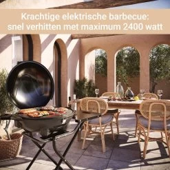 SUNTEC Elektrische BBQ 9493 - Geschikt Voor Buiten Als Tafelbarbecue Of Staande Barbecue - Barbecue Voor Balkon, Terras, Tuin En Camping - Elektrisch Barbecueën Met Max. 2400 Watt - Mobiel Onderstel -Kook Verkoop 1200x1200 646
