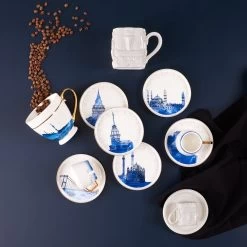 KARACA -ISTANBUL- 12 DELIGE- KOFFIEKOPJES VOOR 6 PERSONEN SET-Karaca Istanbul Set Van 12 Koffiekopjes 90 Ml- Moccamokken -espressokopjes Set Van Porselein, 6 Personen Robuuste Mokkatas, Porselein -Kook Verkoop 1200x1200 702