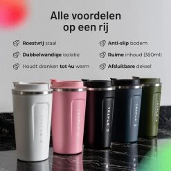 Triple J® Koffiebeker To Go - Thermosbeker - BPA & Lekvrij - 510ml - Blauw -Kook Verkoop 1200x1200 737