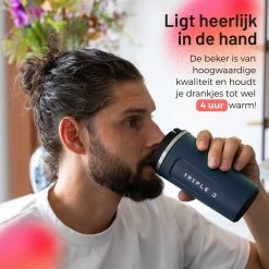 Triple J® Koffiebeker To Go - Thermosbeker - BPA & Lekvrij - 510ml - Blauw -Kook Verkoop 1200x1200 740