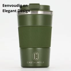 Castagnola Design RVS Koffiebeker To Go - Groen - 380ml - Thermosbeker - Theebeker -Kook Verkoop 1200x1200 780