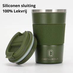 Castagnola Design RVS Koffiebeker To Go - Groen - 380ml - Thermosbeker - Theebeker -Kook Verkoop 1200x1200 781